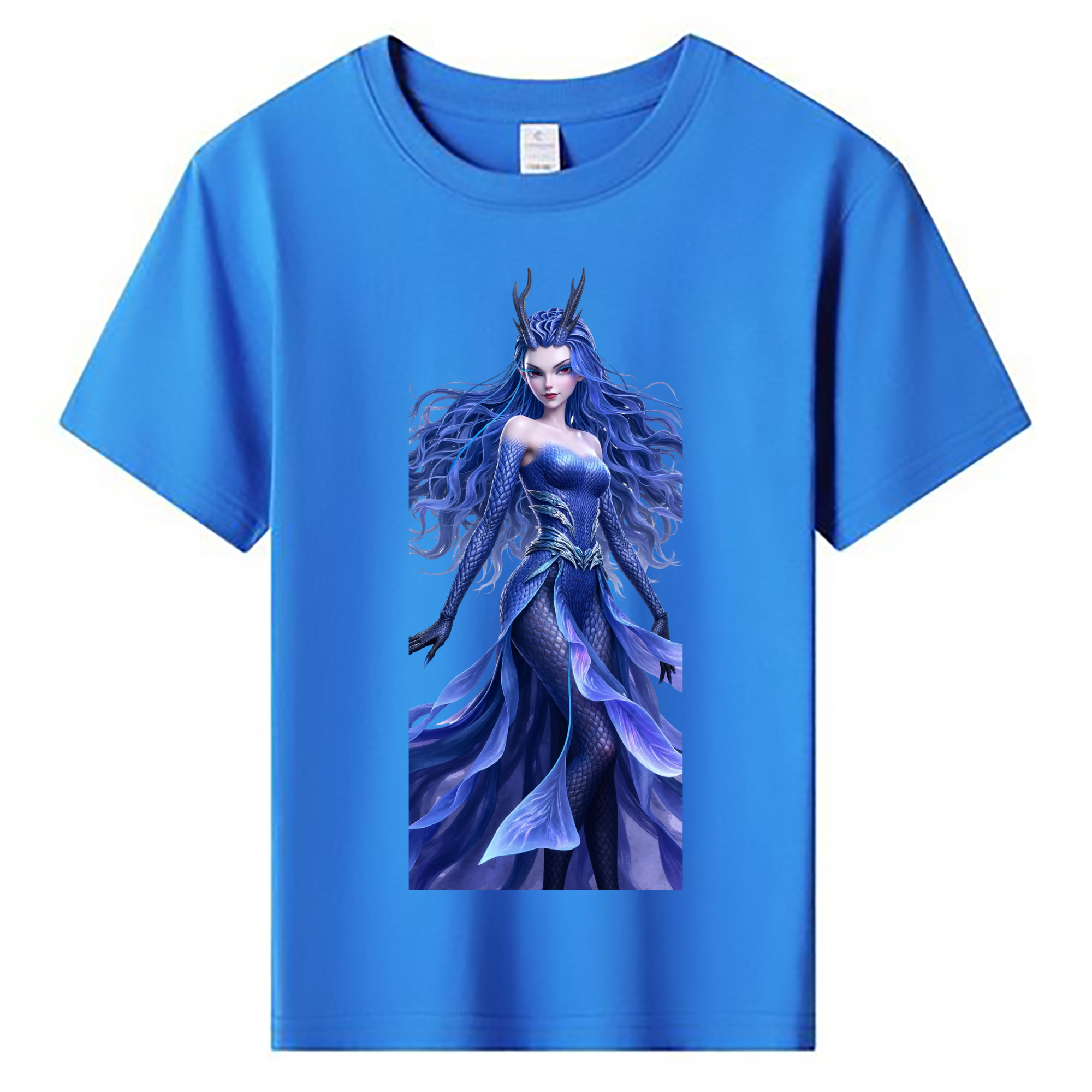 （画像用） Ne Zha 2 ナタ 魔童の大暴れ 綿100％キッズTシャツ（フロントプリント）